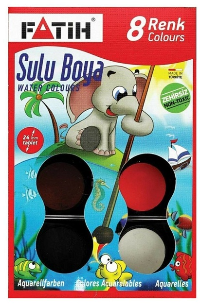 Fatih Suluboya 8 Renk Büyük Boy