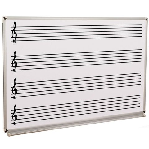 Akyazı Duvara Monte Laminant Müzik Çizgili  Yazı Tahtası 120x240