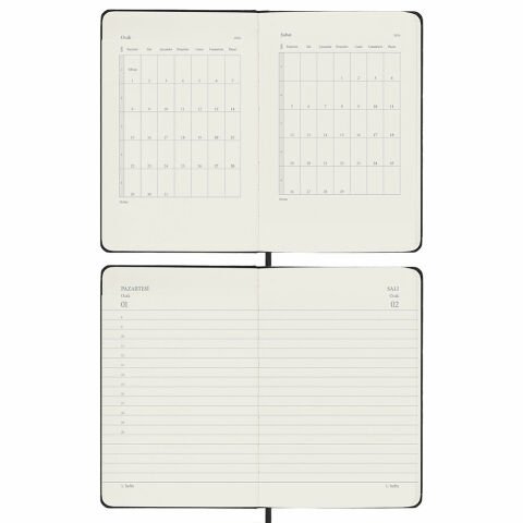 Victoria\'s Journals Classic 2024 Sert Kapak Günlük Ajanda 9x14 Lacivert 123-9170