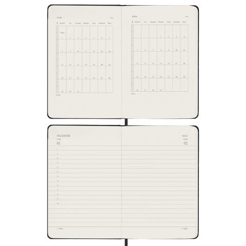 Victoria\'s Journals Classic 2024 Sert Kapak Günlük Ajanda 13x21 Altın 123-9177