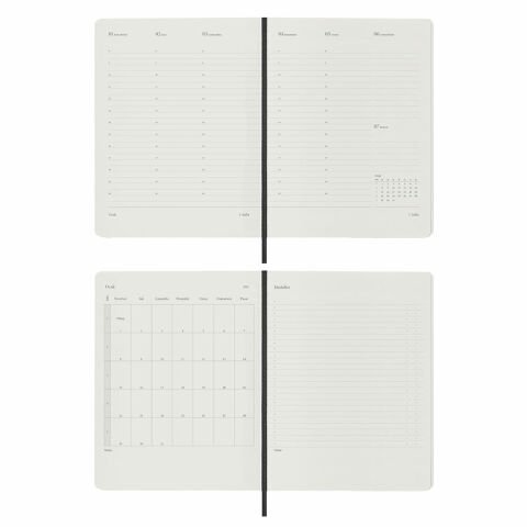 Victoria\'s Journals Classic 2024 Sert Kapak Haftalık Ajanda 19x25 Lacivert 123-9147