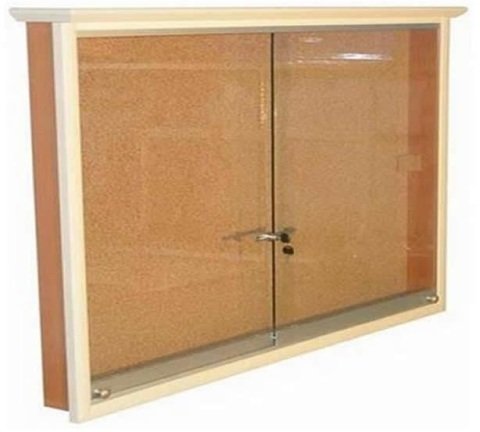 Akyazı Camekanlı Mantar Pano Ahşap Çerçeve 90X120