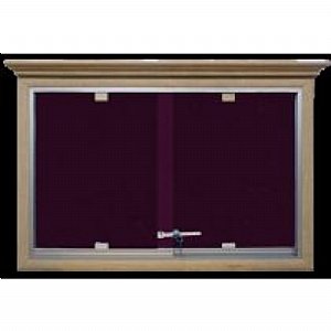 Camekanlı Kumaşlı Pano Ahşap Çerçeve 60x90
