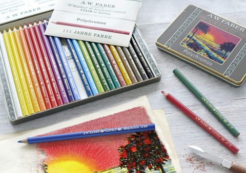 Faber Castell 111.Yıl Polychromos Kuru Boya Kalemi 36 Renk Teneke Kutu