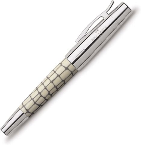 Faber Castell E-Motion Kroko Roller Ivory