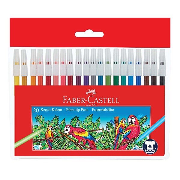 Faber Castell Keçeli Boya Kalemi 20 Renk