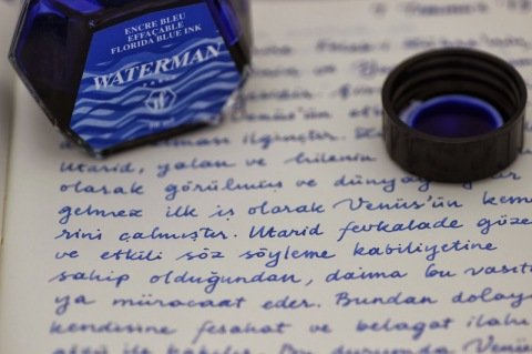Waterman Şişe Mürekkep Mavi 50ml.