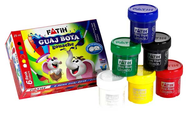 Fatih Guaj Boya Seti 25ML 6 Renk