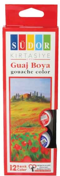 Südor Guaj Boya Seti 15ML 12 Renk