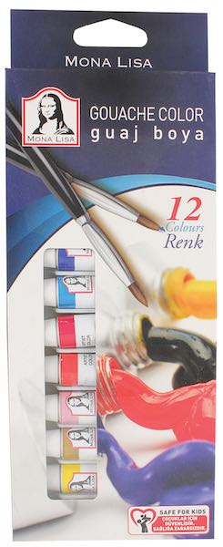 Südor Mona Lisa Guaj Boya Seti 12ML 12 Renk