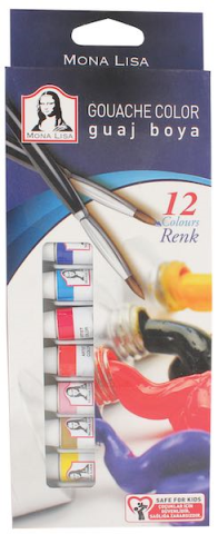Südor Mona Lisa Guaj Boya Seti 12ML 12 Renk