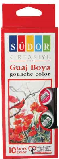 Südor Guaj Boya Seti 15ML 10 Renk