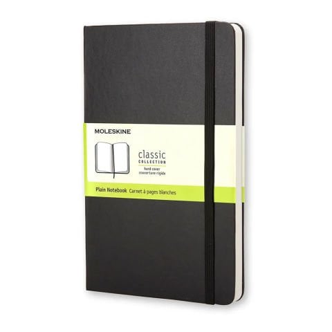 Moleskine Cep Boy 9x14 Sert Kapak Çizgisiz Defter Siyah KC1030