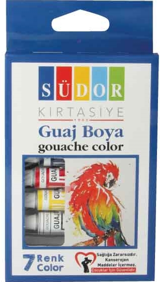Südor Guaj Boya Seti 8.5ML 7 Renk
