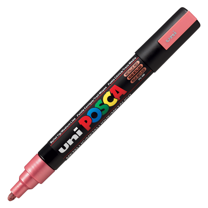 Uni POSCA 1.8-2.5 Su Bazlı Poster Markörü Metalik Kırmızı