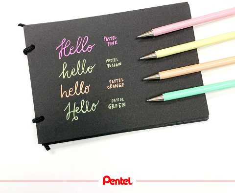 Pentel Hybrid Milky Jel Kalem 0.8 mm Pastel Green