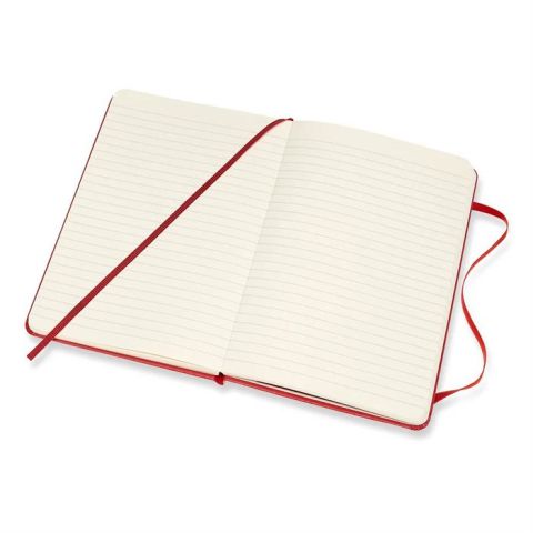 Moleskine Classic Sert Kapak Çizgili Defter 11.5x18 Scarlet Red