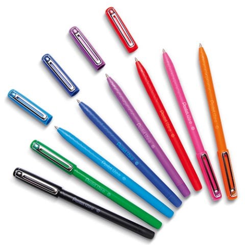 Pentel İzee 1.0mm Yağ Bazlı Tükenmez Kalem Açık Mavi