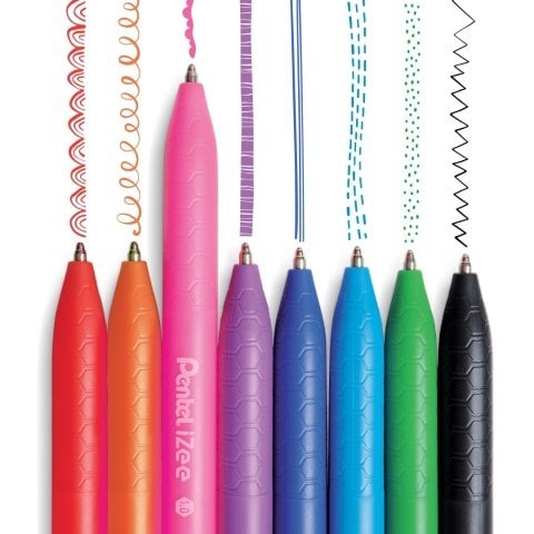Pentel İzee 1.0mm Yağ Bazlı Tükenmez Kalem Açık Mavi