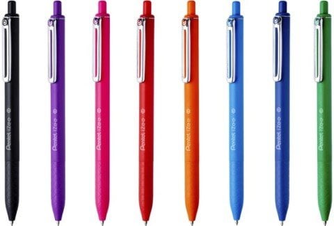 Pentel İzee 1.0mm Yağ Bazlı Tükenmez Kalem Açık Mavi