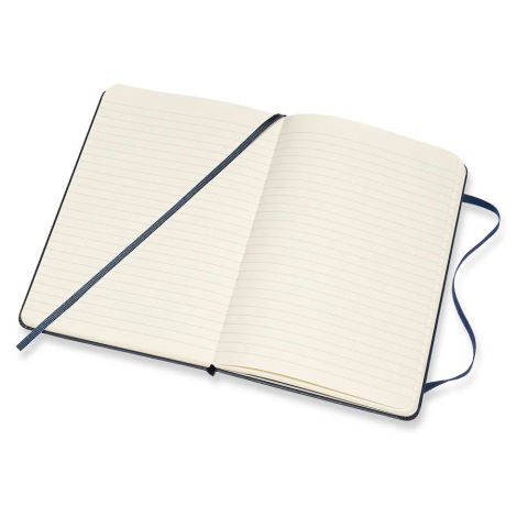 Moleskine Classic Sert Kapak Çizgisiz Defter 11.5x18 Safir Mavi