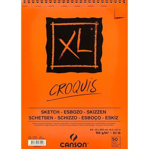 Canson Sketchbook XL Croquis A4 90g 50YP.