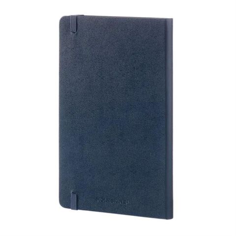 Moleskine Classic Sert Kapak Çizgisiz Defter 13X21 Safir Mavi