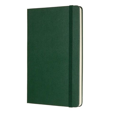 Moleskine Classic Sert Kapak Çizgisiz Defter 13X21 Mersin Yeşili