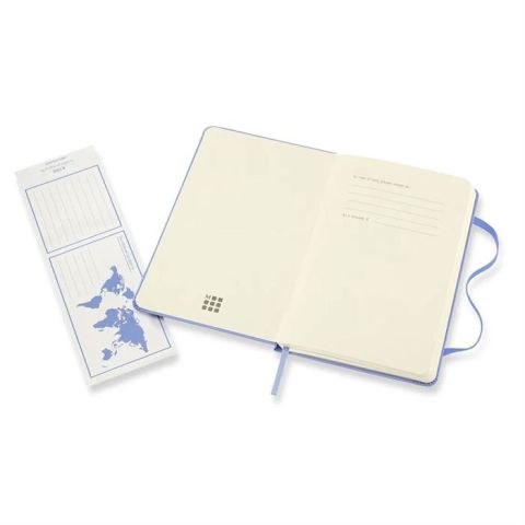 Moleskine Classic Sert Kapak Çizgili Defter 9x14 Ortanca Mavisi
