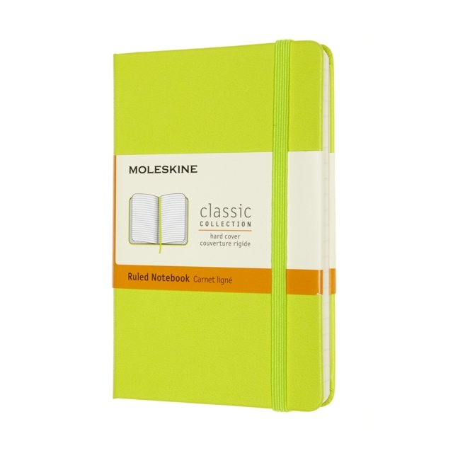 Moleskine Classic Sert Kapak Çizgili Defter 9x14 Limon Yeşili