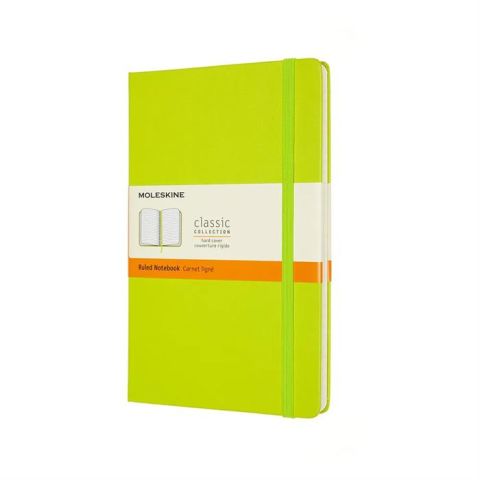 Moleskine Classic Sert Kapak Çizgili Defter 13X21 Limon Yeşili