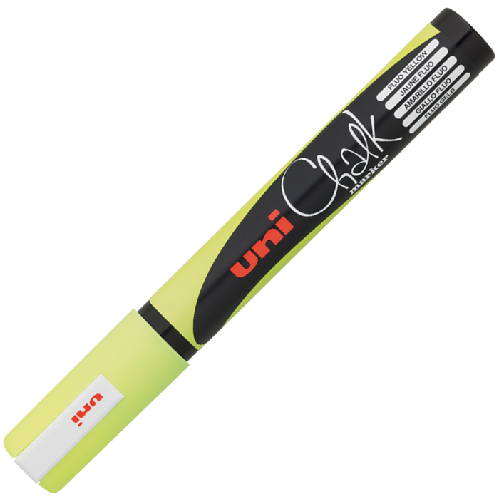 Uni CHALK 1.8-2.5 Su Bazlı S.Tahta Markörü F.Sarı