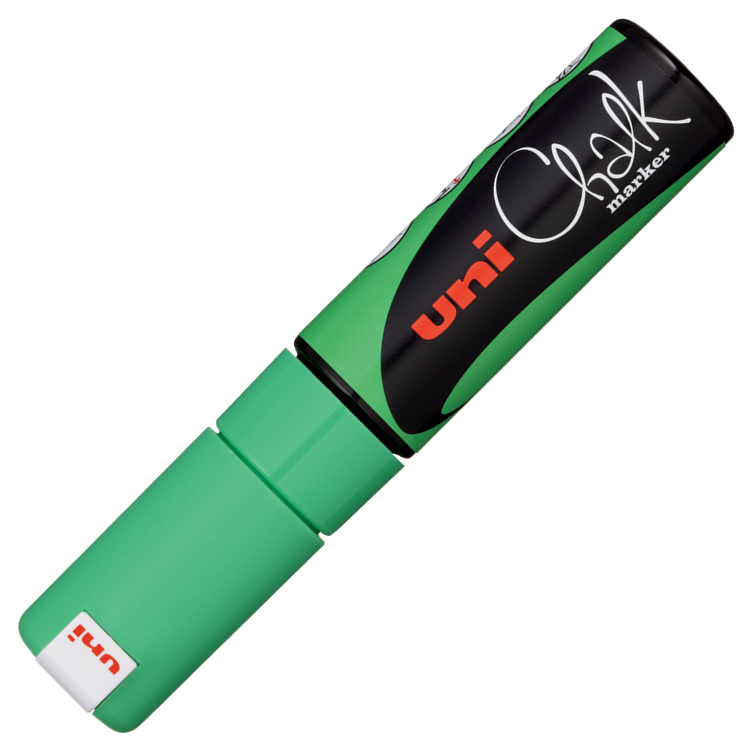 Uni CHALK 8.0 Su Bazlı Silinebilir Tahta Kalemi Fosforlu Sarı