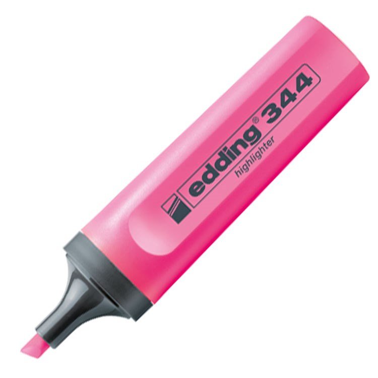 Edding 344 Fosforlu Kalem Pembe