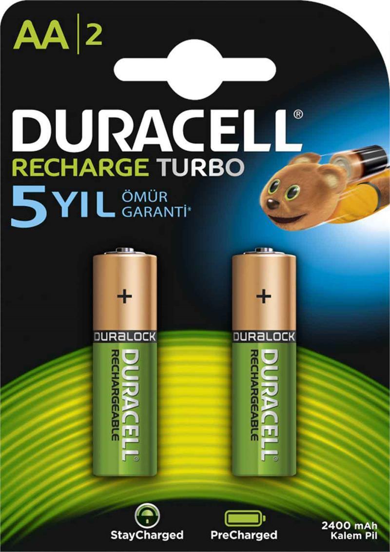 Duracel AA Kalem Pil Şarjlı 2500mAh 2\'li