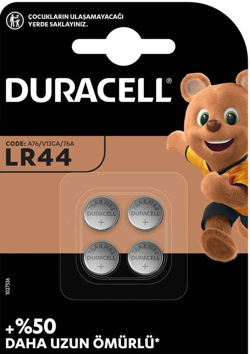 Duracell LR44 Pil 4'lü