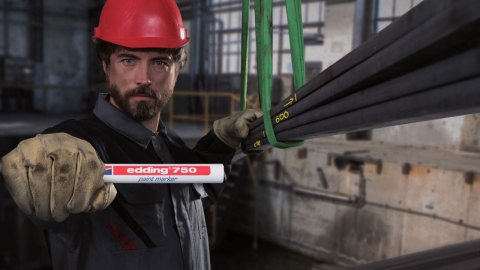 Edding 750 Tam Örtücü Boya Markörü Turuncu