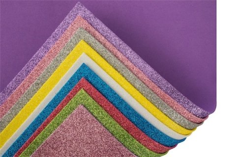 Kraf Kids Simli A4 Eva Karışık Renk 10'lu