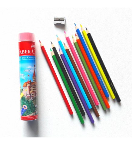 Faber Castell Metal Tüpte Boya Kalemi 12 Renk