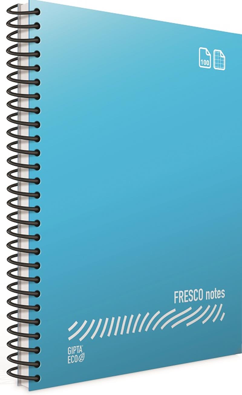 Gıpta Fresco A4 Spiralli PP Kapak Defter 80yp.Kareli
