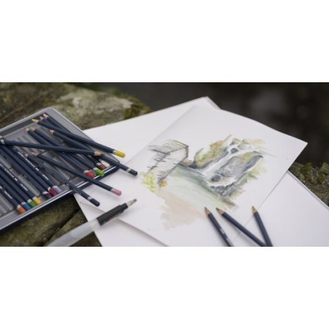 Derwent Watercolour 12 Renk Sulu Boya Kalemi