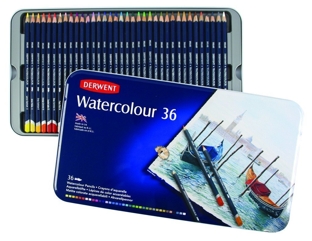 Derwent Watercolour 36 Renk Sulu Boya Kalemi