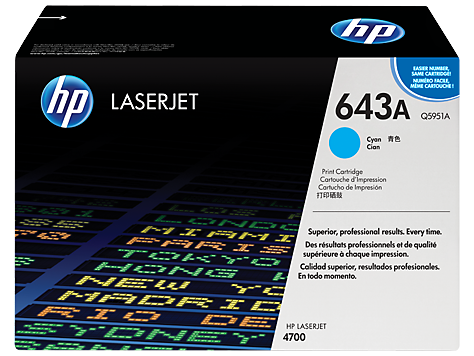 HP 643A Camgöbeği Orijinal LaserJet Toner Kartuşu (Q5951A)