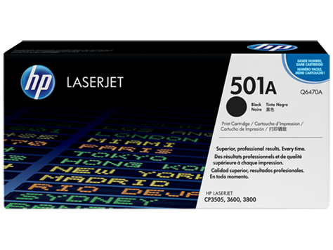HP 501A Siyah Orijinal LaserJet Toner Kartuşu (Q6470A)
