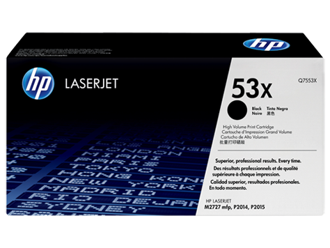 HP 53X Yüksek Kapasiteli Siyah Orijinal LaserJet Toner Kartuşu (Q7553X)