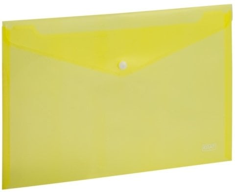 Kraf Çıtçıtlı Zarf A4 Sarı