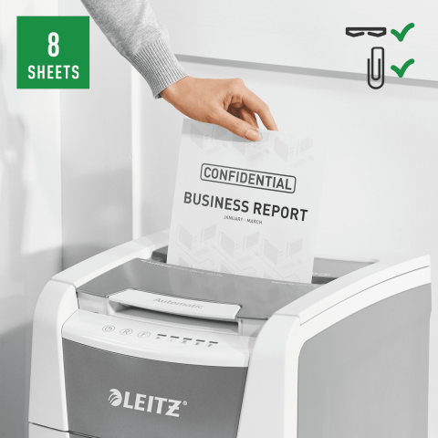 Leitz IQ Evrak İmha Makinesi 8011 AutoFeed 100 P4