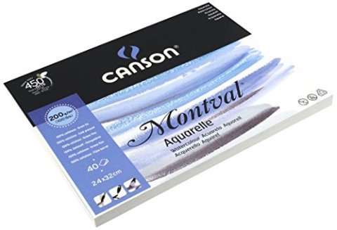 Canson Montval 24x32 Suluboya Blok 200gr. 40 Sayfa