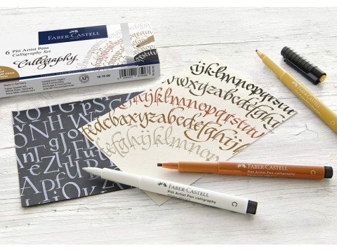 Faber Castell Pitt Kaligrafi Kalemi Beyaz (C)