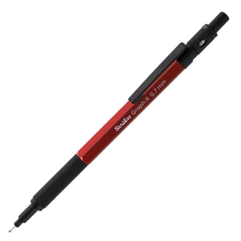 Scrikss Graph-X Mekanik Kurşun Kalem 0.7 Kırmızı